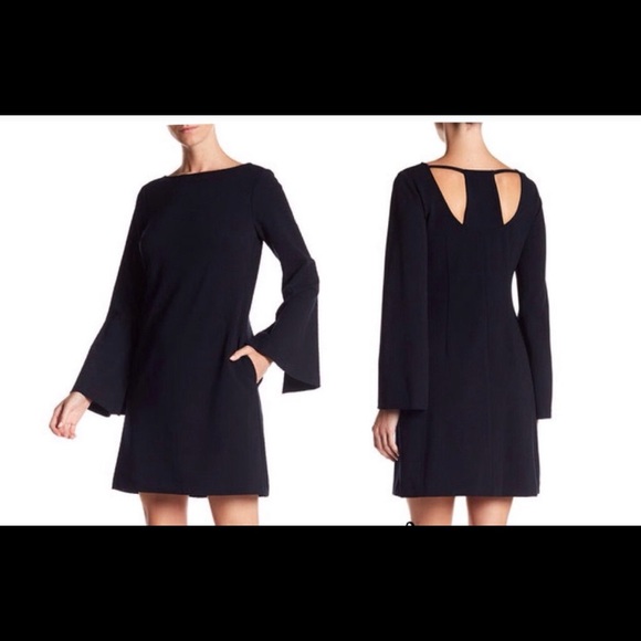 Donna Morgan Dresses & Skirts - Navy Racerback Cutout Shift Dress
